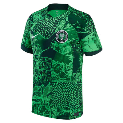 Nigeria 2022/23 World Cup Home Stadium Green Nike Jersey - Pro League Sports Collectibles Inc.