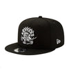 Toronto Raptors Hardwood Classic Black White 59Fifty New Era Fitted Hat - Pro League Sports Collectibles Inc.