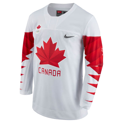 Team Canada Official 2018 Nike Olympic Replica White - Pro League Sports Collectibles Inc.