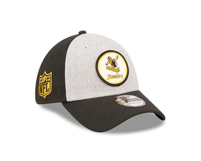 Pittsburgh Steelers New Era 2022 Sideline 39THIRTY Historic Flex Hat - Heathered Gray/Black - Pro League Sports Collectibles Inc.