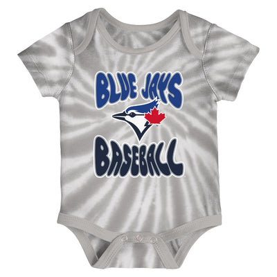 Infant Toronto Blue Jays Tie Dye/White Onesie 2 Pack Set - Pro League Sports Collectibles Inc.