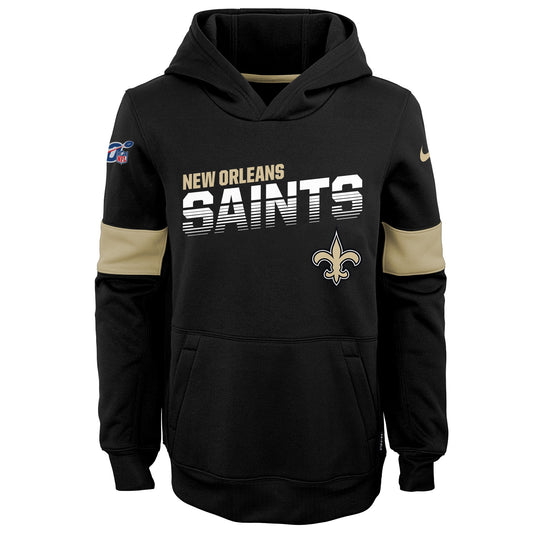 Youth Nike Black New Orleans Saints On-Field Performance - Pullover Hoodie - Pro League Sports Collectibles Inc.