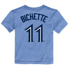 Child Toronto Blue Jays Bo Bichette #11 Nike Powder Blue Horizon Name & Number T-Shirt - Pro League Sports Collectibles Inc.
