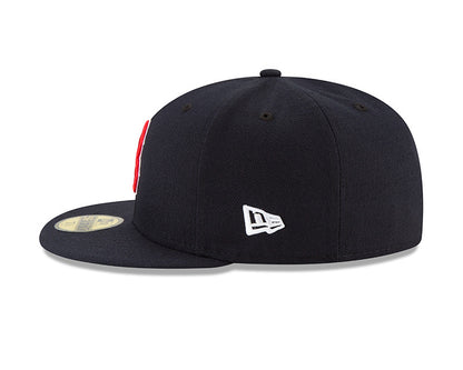 Boston Red Sox New Era Navy/Red Game Authentic Collection On-Field 59FIFTY Fitted Hat - Pro League Sports Collectibles Inc.