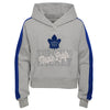 Girls Youth Toronto Maple Leafs Puck Cropped Hoodie - Pro League Sports Collectibles Inc.