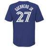 Youth Toronto Blue Jays Vladimir Guerrero Jr. #27 Nike Royal Name & Number T-Shirt - Pro League Sports Collectibles Inc.