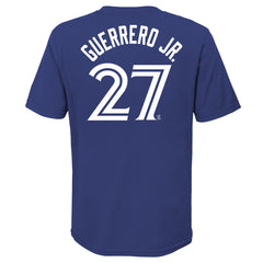 Nike Men's Toronto Blue Jays Vladimir Guerrero Jr. #27 Blue T-Shirt