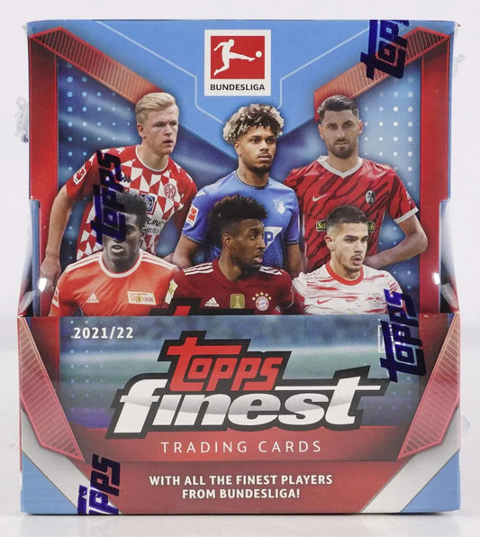 Topps Finest Bundesliga Soccer 2021/22 Hobby Mini Box - 6 Packs / 5 Cards Per Pack - Pro League Sports Collectibles Inc.