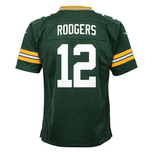 Youth Aaron Rodgers #12 Green Bay Packers - Game Jersey - Pro League Sports Collectibles Inc.