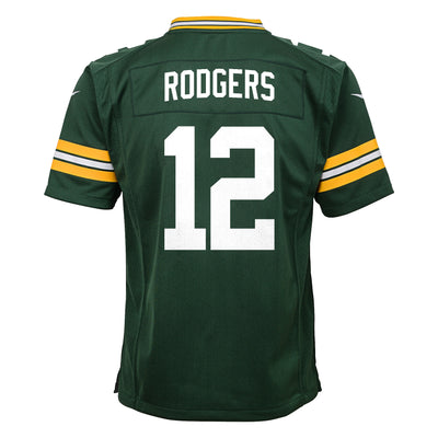 Youth Aaron Rodgers #12 Green Bay Packers - Game Jersey - Pro League Sports Collectibles Inc.