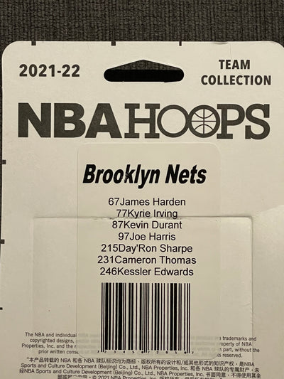 PANINI NBA Hoops 2021-22 Brooklyn Nets Team Set - Pro League Sports Collectibles Inc.