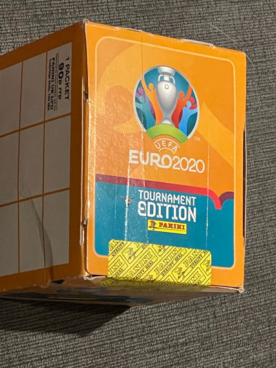 PANINI UEFA EURO 2020 TOURNAMENT EDITION STICKER BOX - 50 PACKETS/5 Stickers Per Pack - Pro League Sports Collectibles Inc.