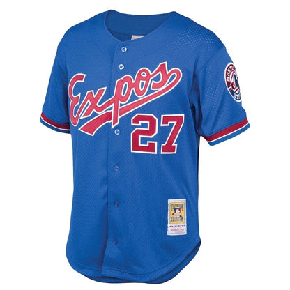 Montreal Expos Vladimir Guerrero Mitchell & Ness Cooperstown Collection Blue Batting Practice Jersey - Pro League Sports Collectibles Inc.