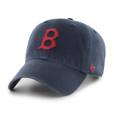 Boston Red Sox Navy Cooperstown Clean Up '47 Brand Adjustable Hat - Pro League Sports Collectibles Inc.