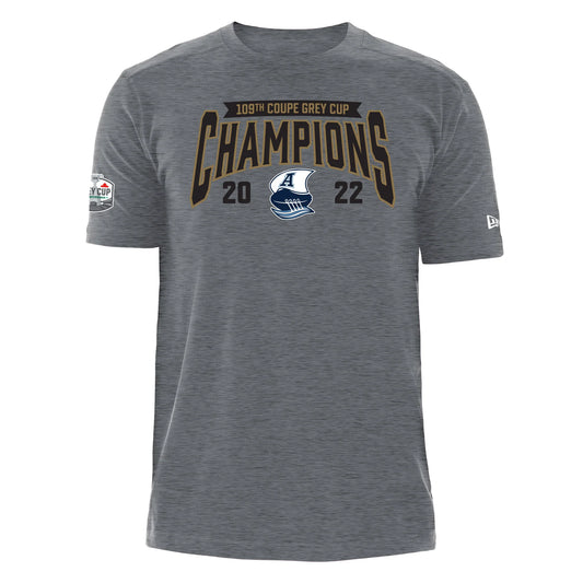 TORONTO ARGONAUTS 2022 GREY CUP CHAMPIONSHIP New Era Locker Room T-Shirt - Pro League Sports Collectibles Inc.