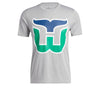 Hartford Whalers Adidas Reverse Retro Creator T-Shirt - Gray - Pro League Sports Collectibles Inc.