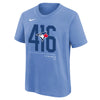 Youth Toronto Blue Jays Nike Local Area Code Powder Blue T-Shirt - Pro League Sports Collectibles Inc.