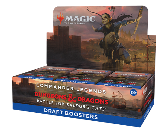 Magic the Gathering MTG Commander Legends - Dungeons & Dragons: Battle for Baldur's Gate Draft Booster Box - Pro League Sports Collectibles Inc.