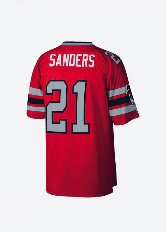 Atlanta Falcons Deion Sanders Mitchell & Ness Retired Legacy Red Jersey - Pro League Sports Collectibles Inc.