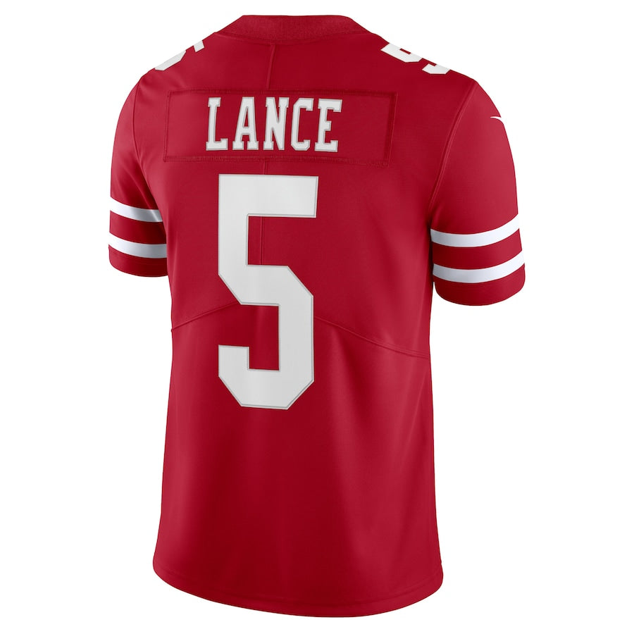 Trey Lance San Francisco 49ers Scarlet Nike Vapor Limited Jersey - Pro League Sports Collectibles Inc.