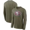 San Francisco 49ers Nike 2022 Salute To Service - Team Logo Long Sleeve T-Shirt - Olive - Pro League Sports Collectibles Inc.