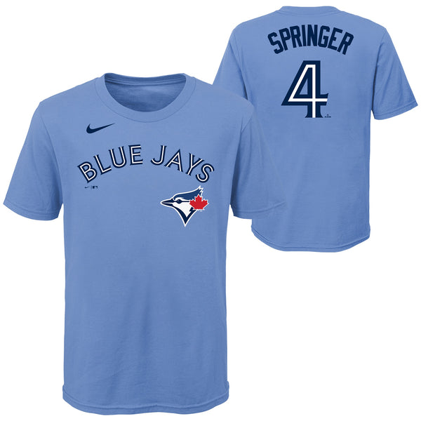 Child Toronto Blue Jays George Springer #4 Nike Powder Blue Horizon Al -  Pro League Sports Collectibles Inc.