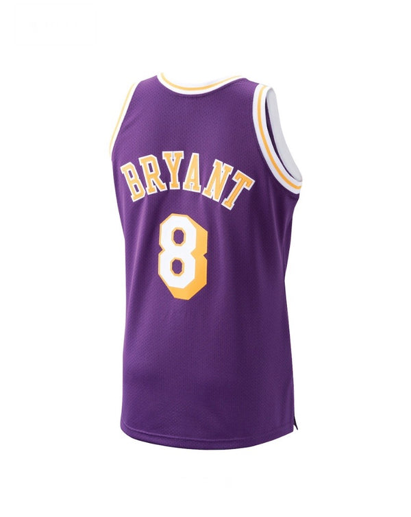 US$ 26.00 - 1996-97 LAKERS BRYANT #8 Blue Retro Top Quality Hot Pressing NBA  Jersey(圆领） 