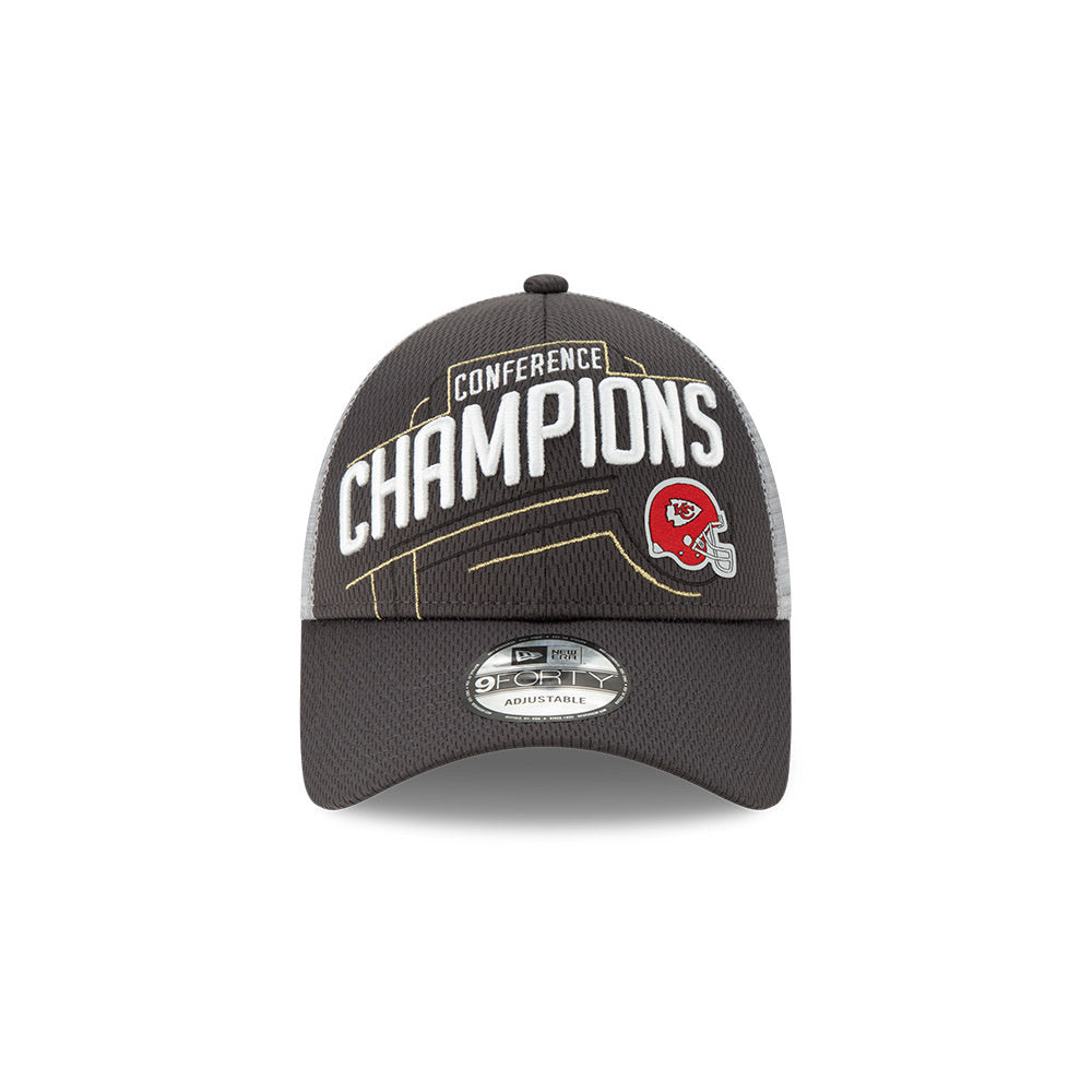 Kansas City Chiefs AFC Conference Champions Locker Room New Era Hat - Pro League Sports Collectibles Inc.