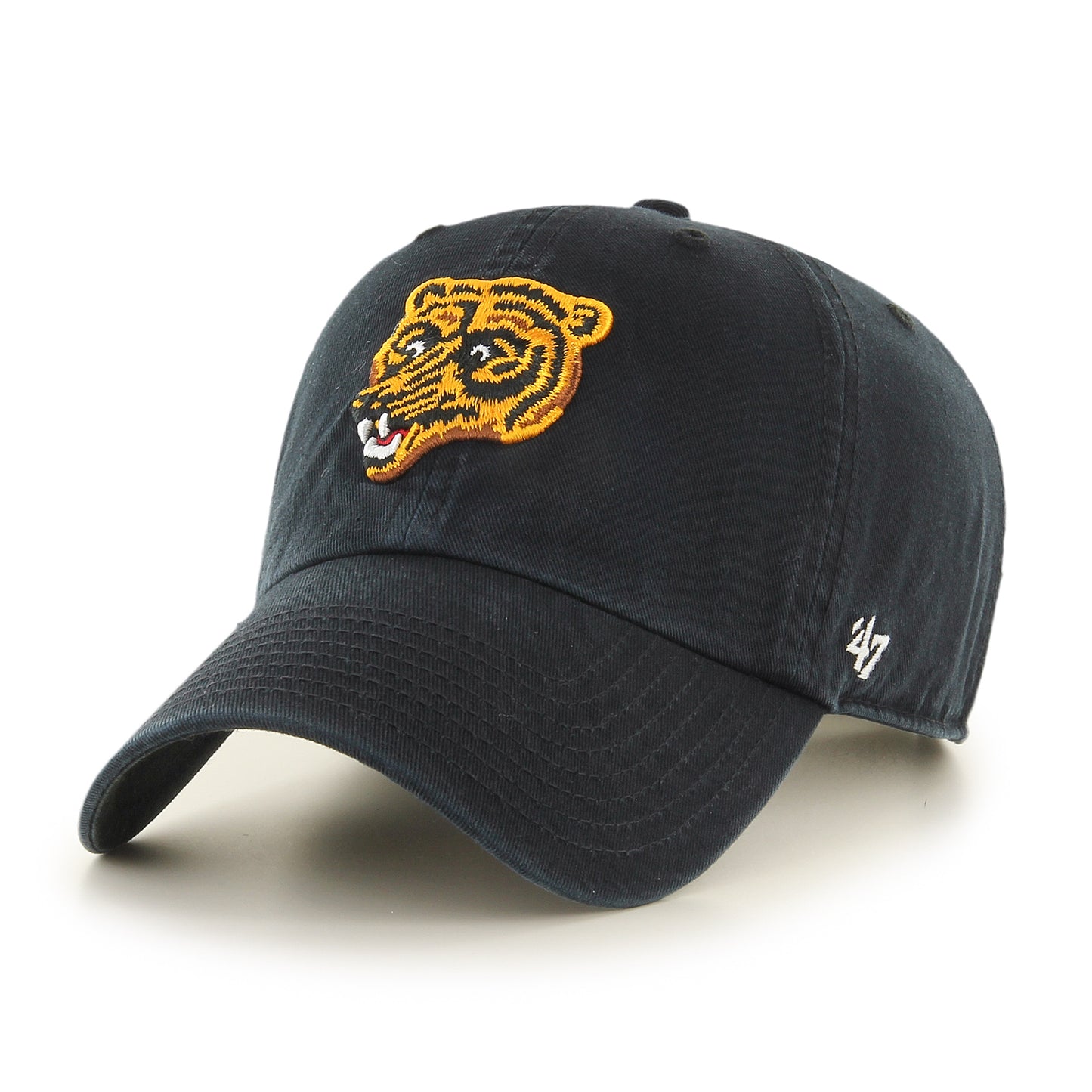 Boston Bruins Expansion Vintage Black Clean Up '47 Brand Adjustable Hat - Pro League Sports Collectibles Inc.