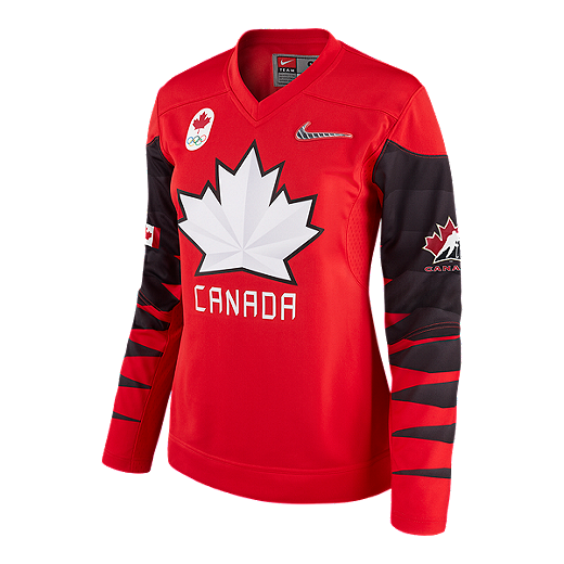 Women’s Team Canada Official 2018 Nike Olympic Replica Red - Pro League Sports Collectibles Inc.