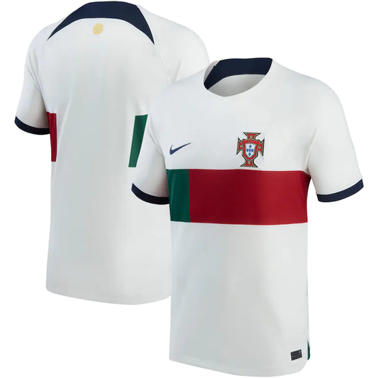 Portugal National Team World Cup 2022 Stadium White Away Nike Jersey - Pro League Sports Collectibles Inc.