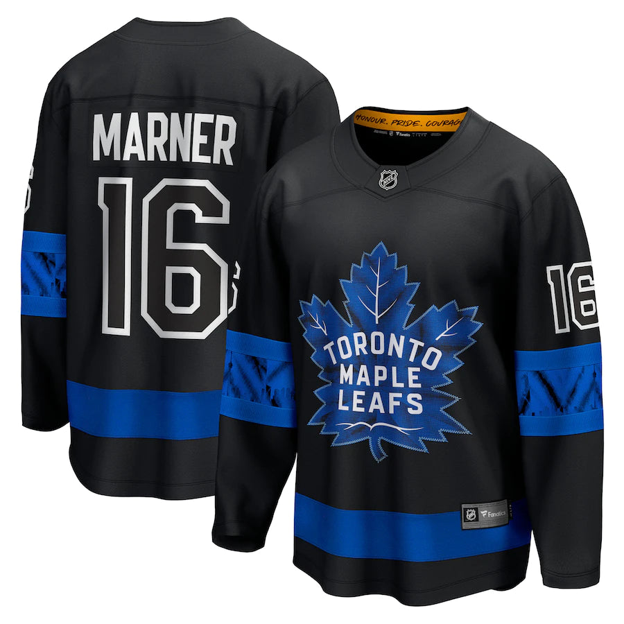 Men's Toronto Maple Leafs Fanatics Branded Blue Premier Breakaway Heritage  - Jersey