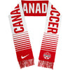 Canada National Soccer Team Nike Red/White Jacquard Local Scarf - Pro League Sports Collectibles Inc.