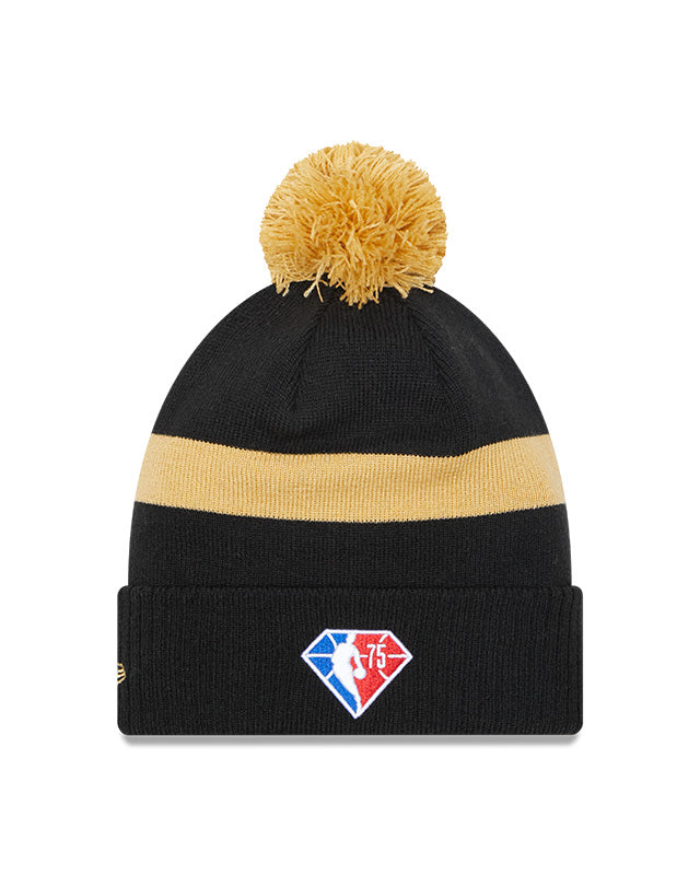 Toronto Raptors New Era Black and Gold City Series 21 Pom Knit
