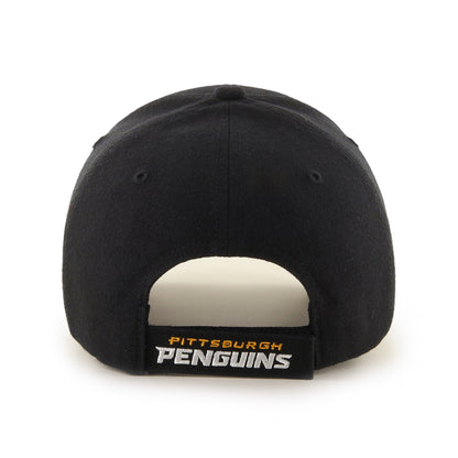 Pittsburgh Penguins Black 47 Brand MVP Basic Adjustable Hat - Pro League Sports Collectibles Inc.