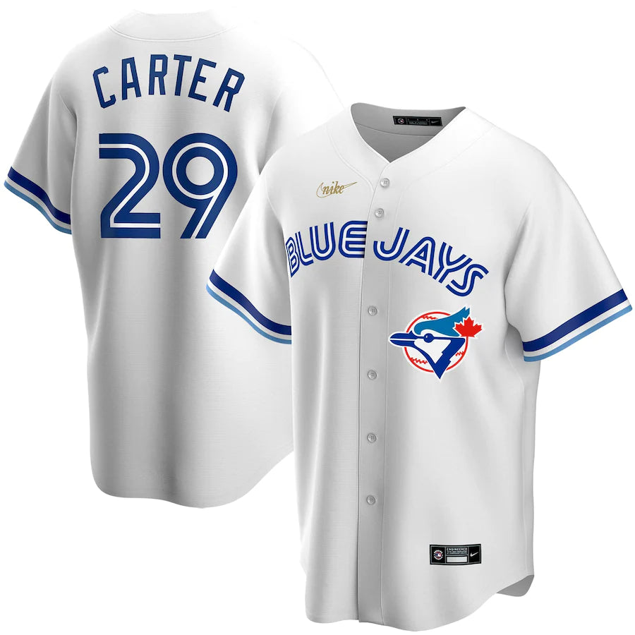 Men's Mitchell and Ness Toronto Blue Jays #29 Joe Carter Replica