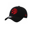 Toronto Raptors Team Classic Black/Red Ball 39Thirty FlexFit Hat - Pro League Sports Collectibles Inc.