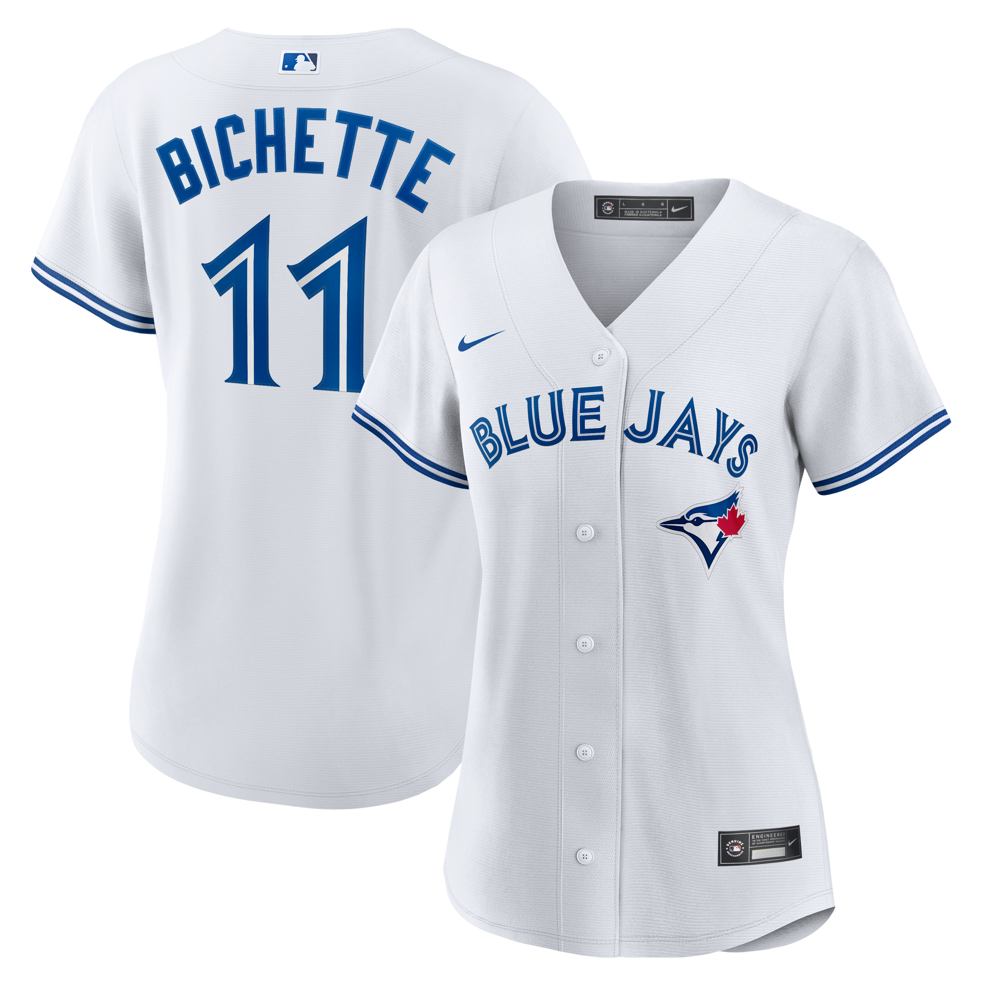 Women’s Toronto Blue Jays Bo Bichette #11 Nike White Home Replica Game  Jersey