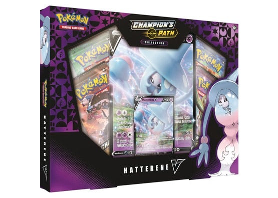 Pokémon TCG: Champion’s Path Collection—Hatterene V Box - Pro League Sports Collectibles Inc.