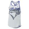 Women’s Toronto Blue Jays Nike Marled Racerback Light Gray Tank - Pro League Sports Collectibles Inc.
