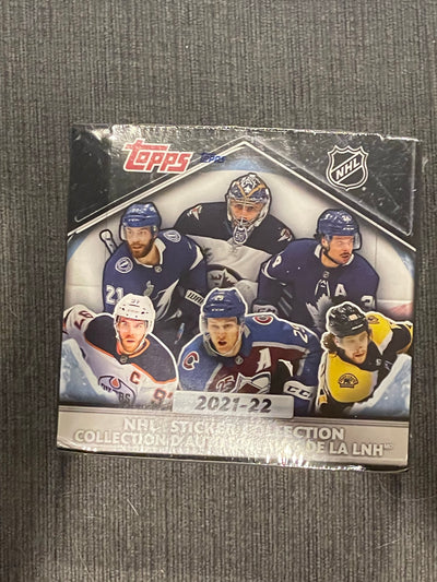 Topps NHL 2021-22 Hockey Stickers Box- 50 Packs/ 5 Stickers Per pack (includes 1 Album) - Pro League Sports Collectibles Inc.