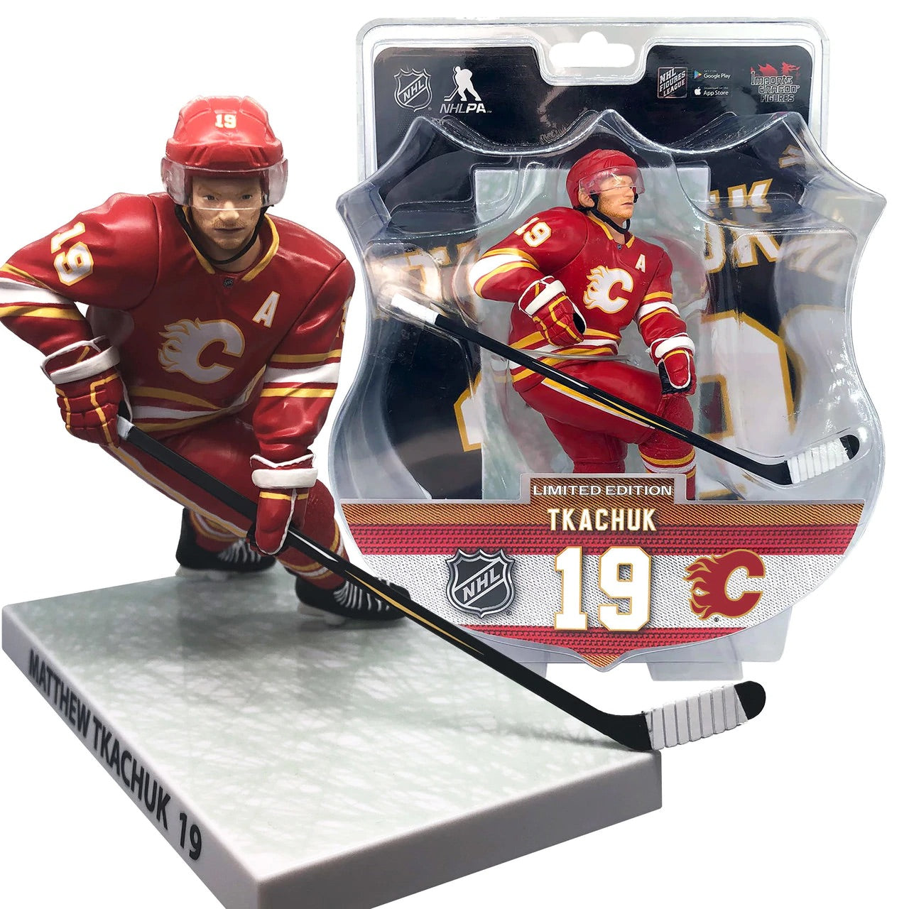 Matthew Tkachuk Calgary Flames 2020-21 NHL Import Dragon 6" Figure - Pro League Sports Collectibles Inc.