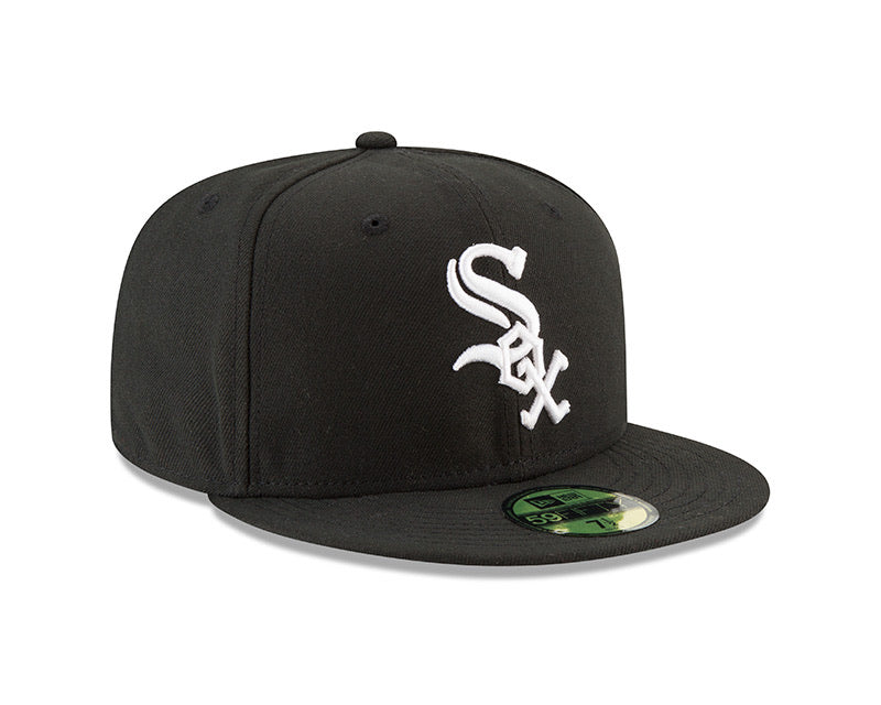 Chicago White Sox New Era Black Authentic Collection On-Field Home 59FIFTY Fitted Hat - Pro League Sports Collectibles Inc.