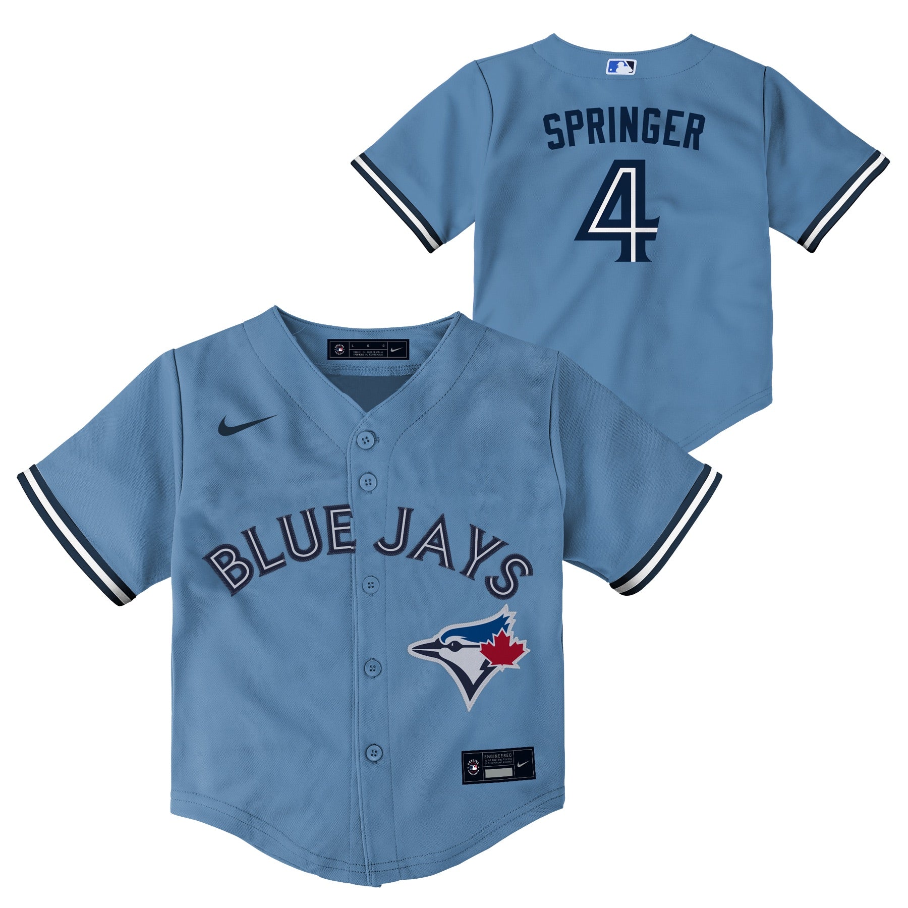 Child Toronto Blue Jays George Springer #4 Nike Powder Blue