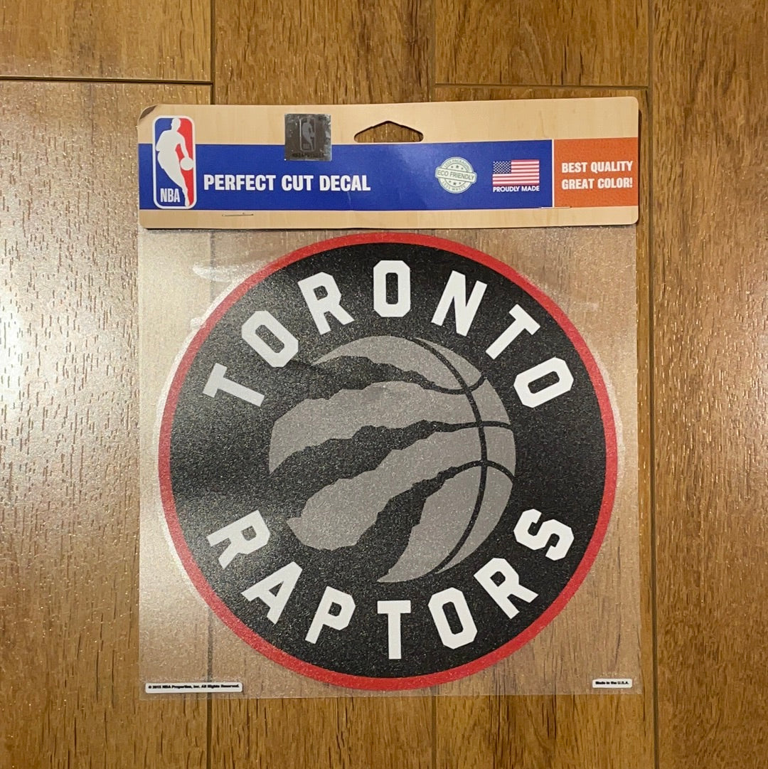 Toronto Raptors NBA 8 X 8 Round Clear Vinyl Decal - Pro League Sports Collectibles Inc.