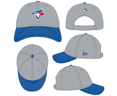 Toddler Toronto Blue Jays The League Grey 2 Tone 9Forty New Era Hat - Pro League Sports Collectibles Inc.