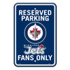 Winnipeg Jets Sports Vault Reserved Parking Fan Sign - Pro League Sports Collectibles Inc.