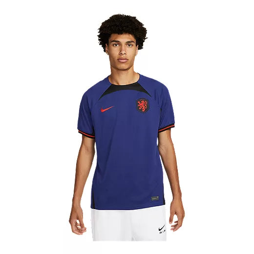 Netherlands World Cup 2022 Stadium Road Blue Nike Jersey - Pro League Sports Collectibles Inc.