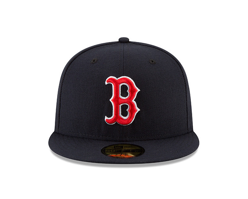 Boston Red Sox New Era Navy/Red Game Authentic Collection On-Field 59FIFTY Fitted Hat - Pro League Sports Collectibles Inc.