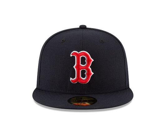 Boston Red Sox New Era Navy/Red Game Authentic Collection On-Field 59FIFTY Fitted Hat - Pro League Sports Collectibles Inc.